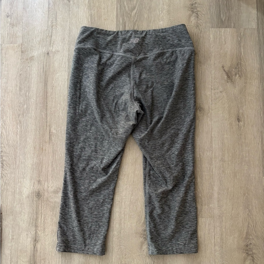 New Balance Heather Gray Crop Leggings